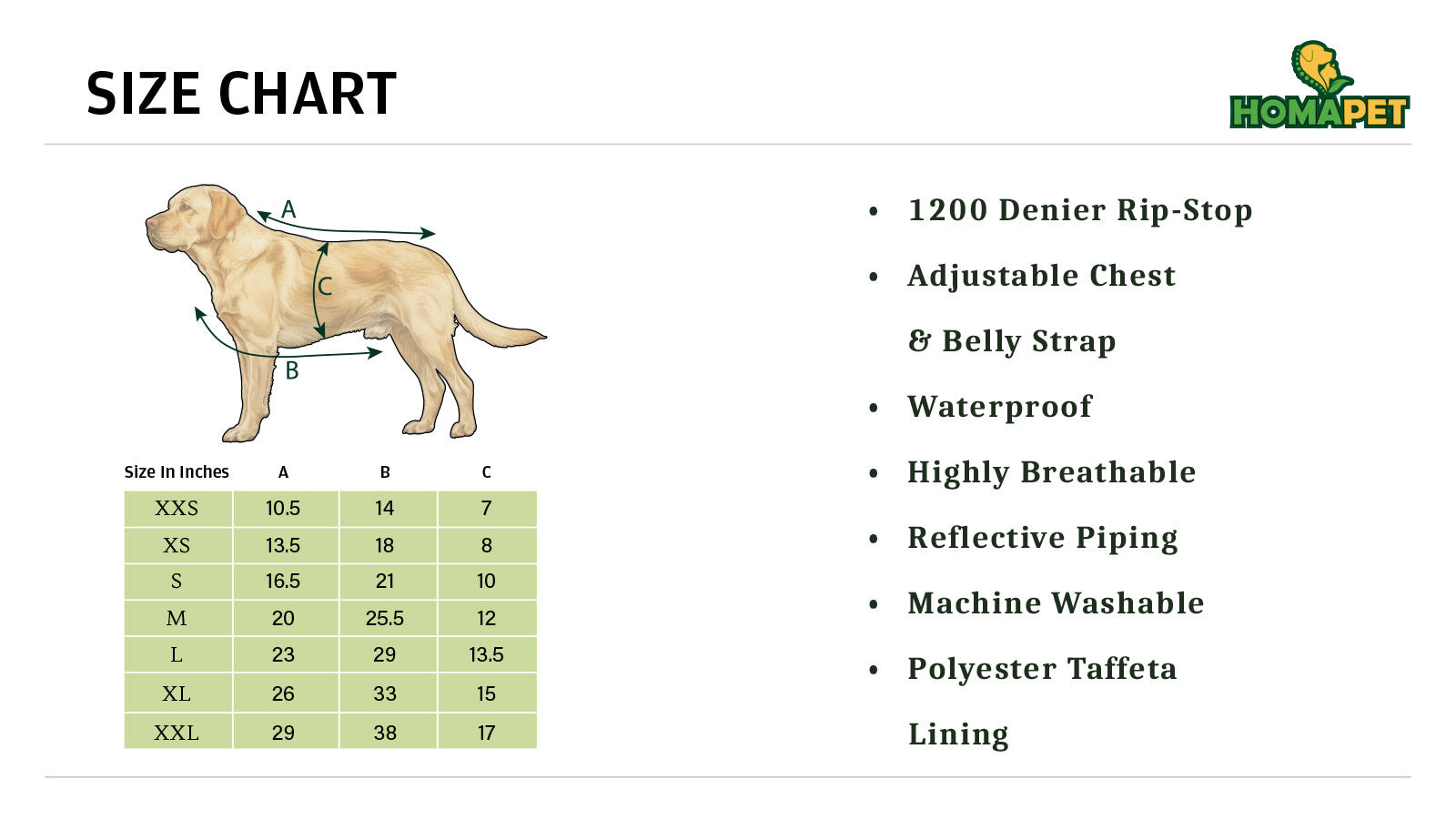 Love Coastal Dog Coat with Polyester Lining - Printed