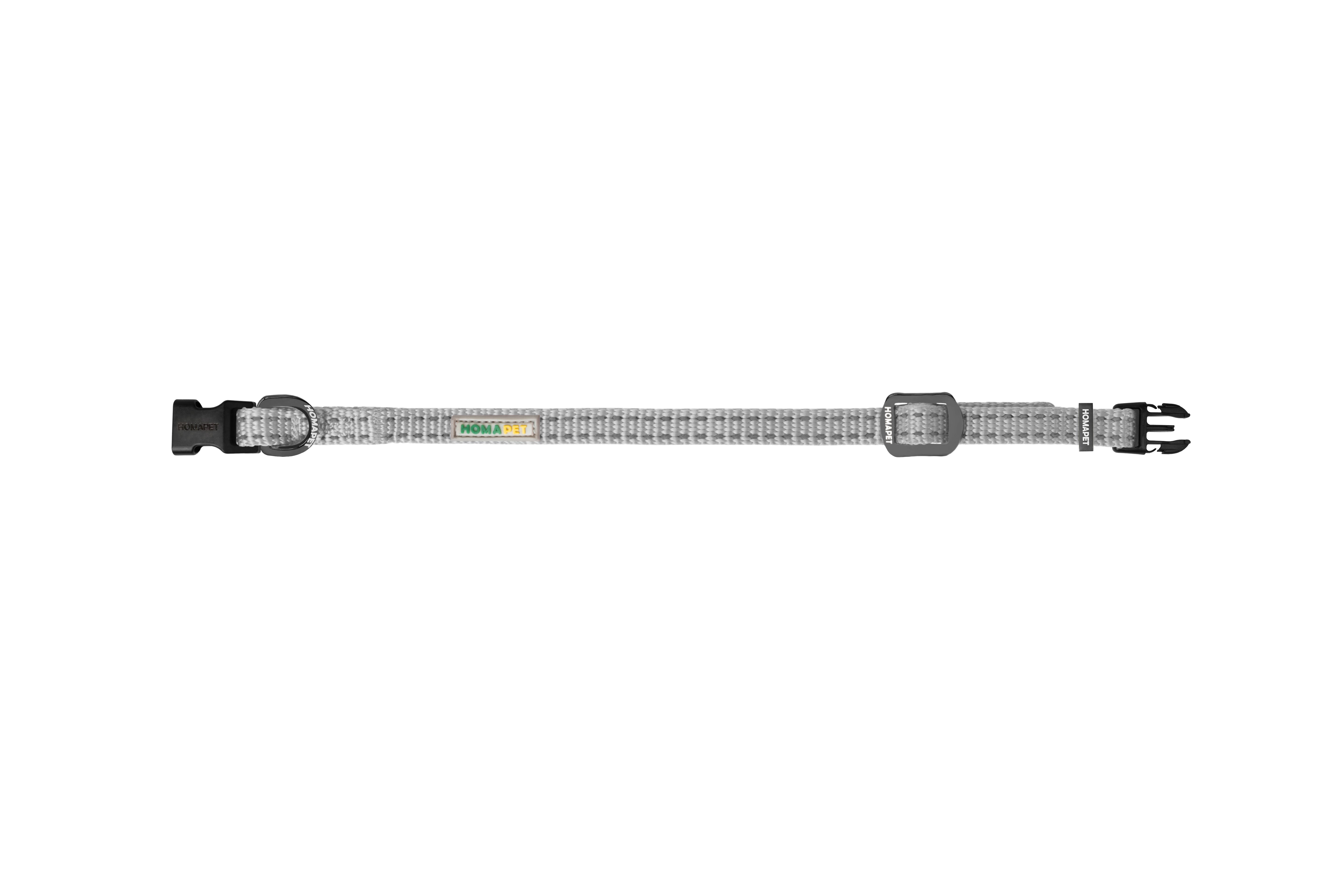 Light Grey Nylon Dog Collar
