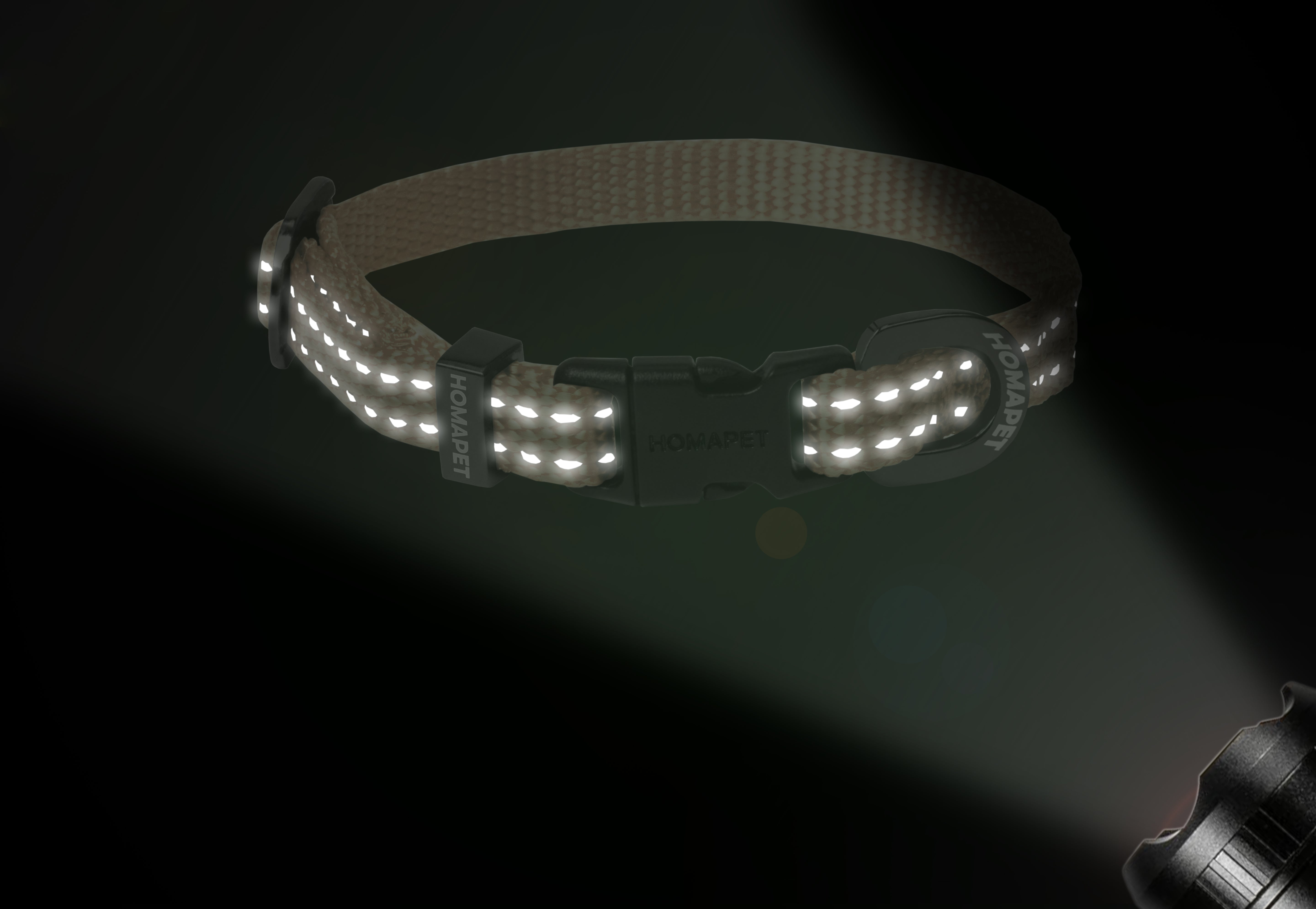 Ivory Nylon Dog Collar