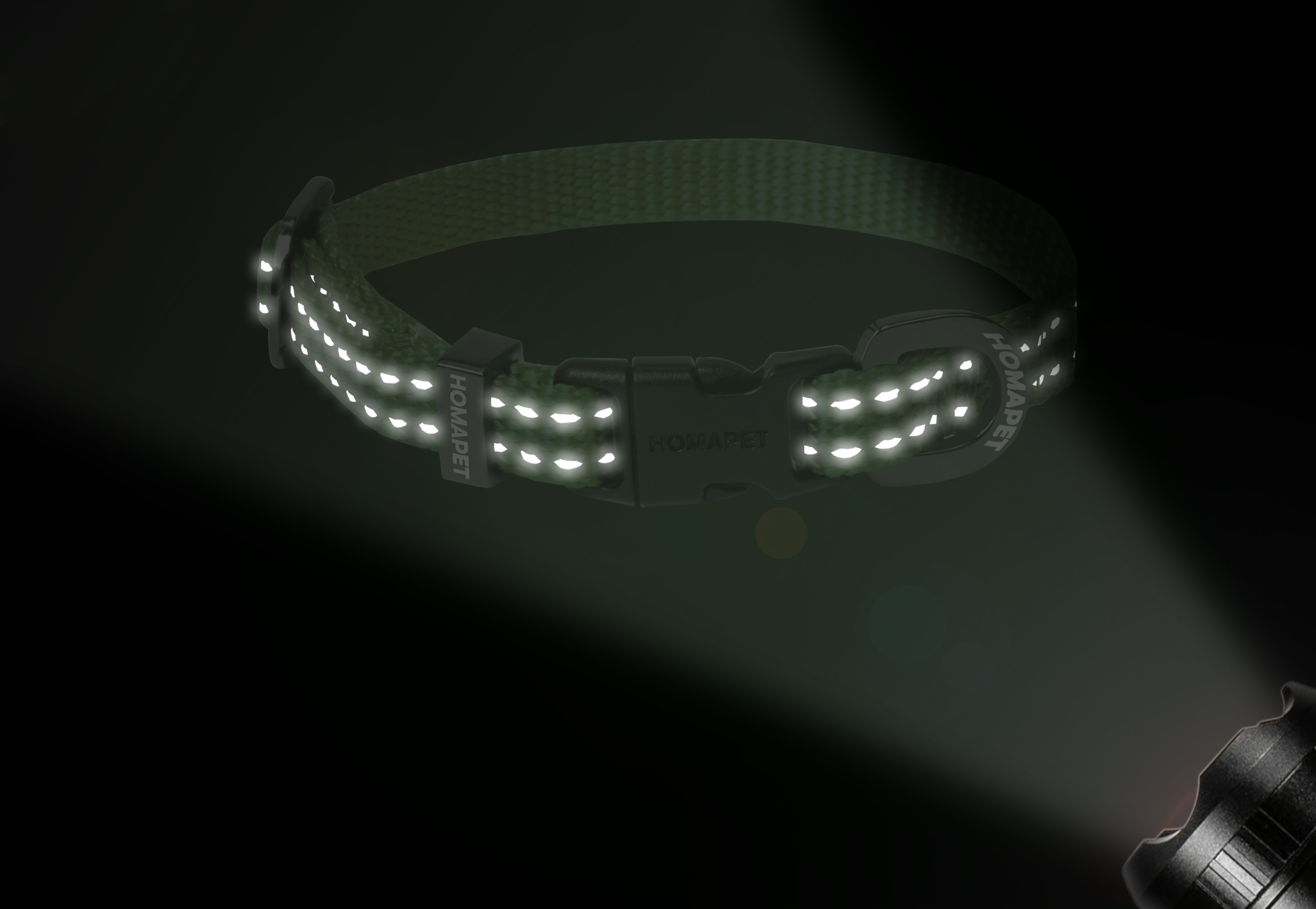 Olive Green Nylon Dog Collar