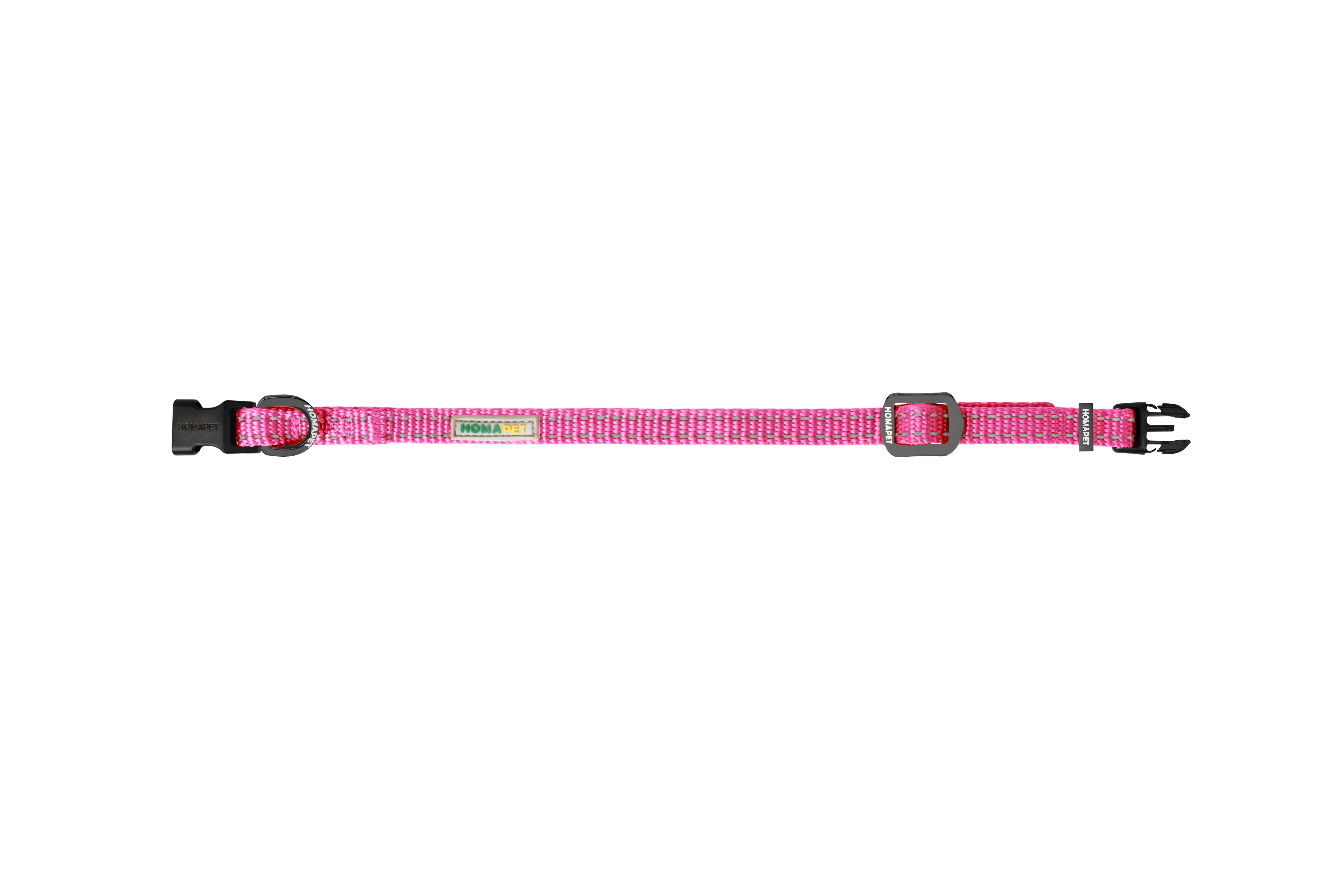 Pink Nylon Dog Collar