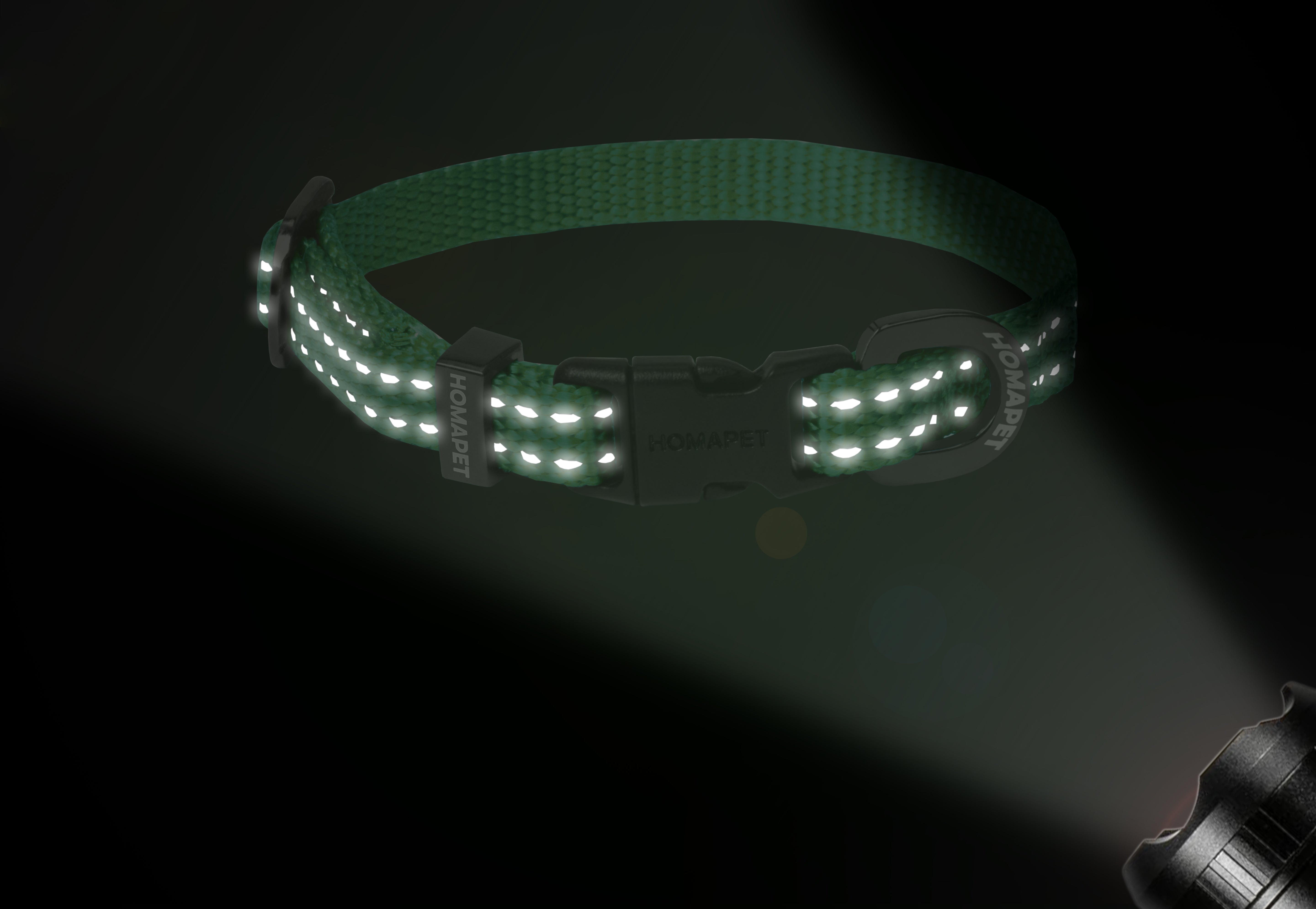 Poly Green Nylon Dog Collar