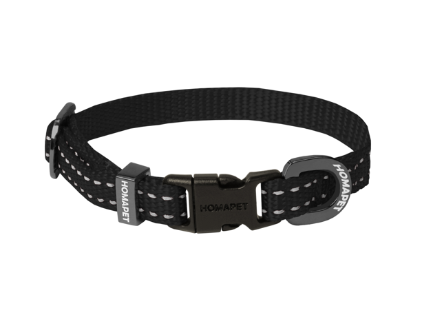 Black Nylon Dog Collar
