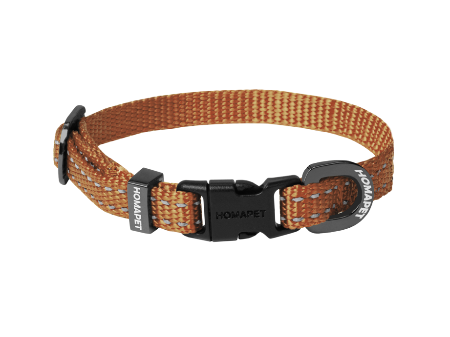 Copper Brown Nylon Dog Collar