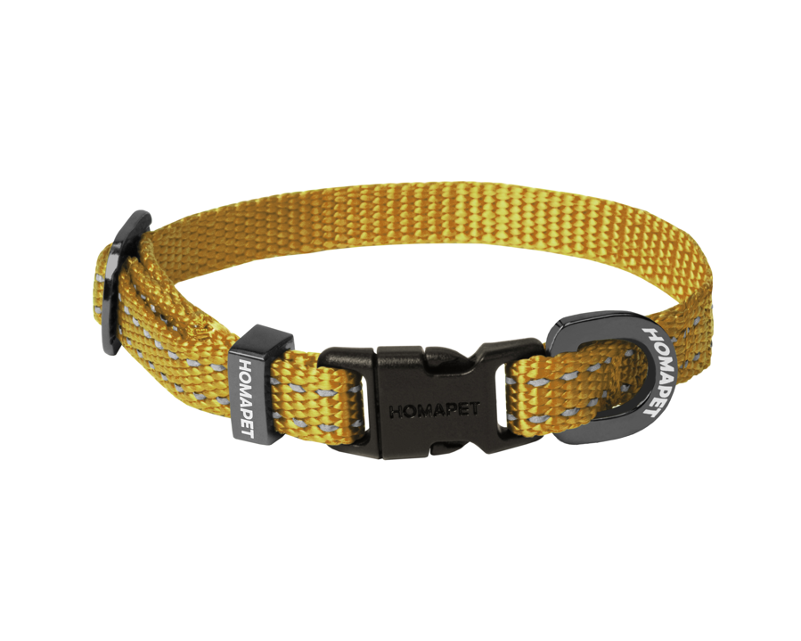 Yellow Nylon Dog Collar