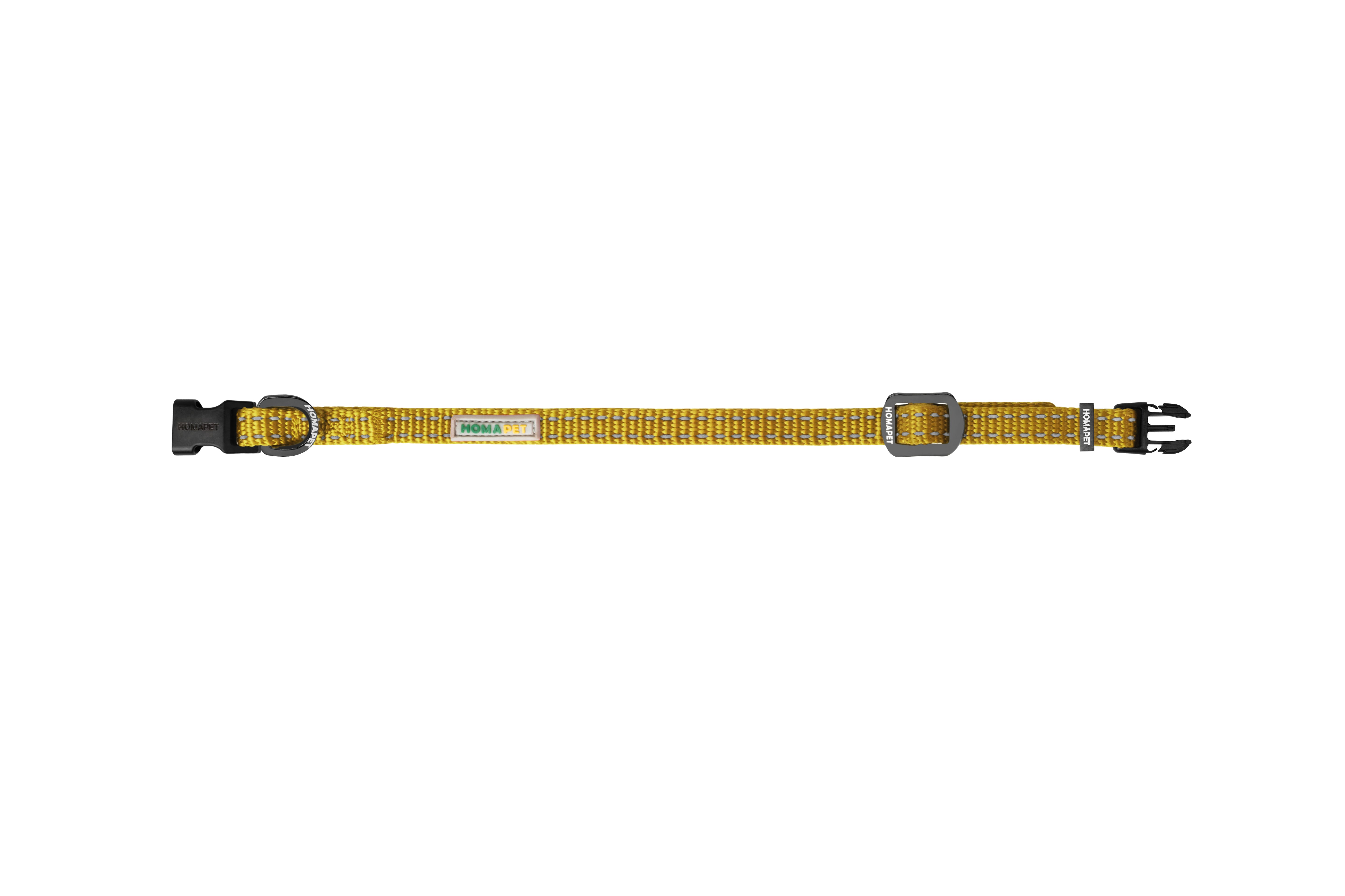 Yellow Nylon Dog Collar